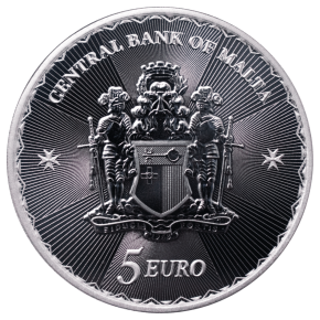 1 oz Silber Malta " Red Cross / Malteserkreuz " 2023 / Bullionausgabe 5 Euro Nominal ( diff.besteuert nach §25a UStG )