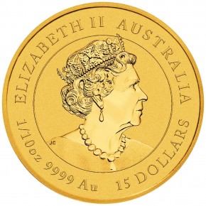 1/10 oz Gold Perth Mint Lunar III Ochse COLOR / FARBE 2021 in Kapsel