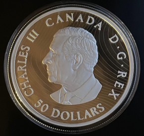 5 oz Silber Proof Royal Canadian Mint Canada 2025 PEACE DOLLAR  in Original-Kapsel / Box und COA aktuell mit Charles Effigy - max. 2.000 Stk