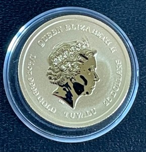 1/4 oz Gold Perth Mint " 2020 American Bald Eagle " in Kapsel