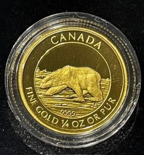 Proof Set : 1/4 oz Gold Canada Polarbär & 1.5 oz Polarbär im Set inkl. Box / COA ( Royal Canadian Mint ) - 2013