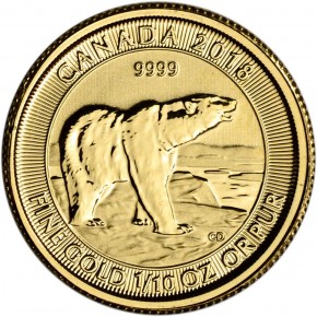 1/10 oz Gold Canada " Polar Bear Royal Canadian Mint " - div. Jahre
