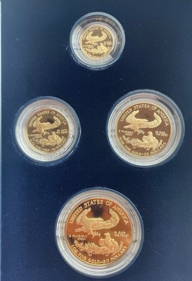 1/4 oz Proof Gold Eagle 1996 in Original-Kapsel USA ( entnommen aus einem 4er Coin Set )