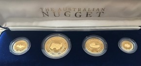 1 oz Gold Proof Nugget 1986 WELCOME STRANGER in Kapsel - erster Jahrgang - entnommen aus einem 4er Nugget Satz