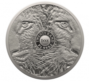 1 oz Platin Big Five Proof Leopard 2023 Südafrika in Box / COA