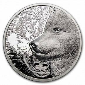 1 oz Platin Mongolei Mystic Wolf Ultra High Relief Proof PF70 - max. 199 Stk - inkl. Slabholder