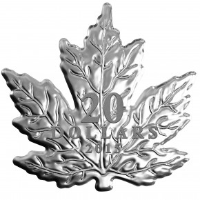1 oz Silber Proof Canada Cut Out Maple Leaf 2015 inkl. Box  ( inkl. gültiger gesetzl. Mwst )