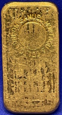 100 Gramm Gold Barren Rothschild ( gegossen ) - Montagu Gegenstempel
