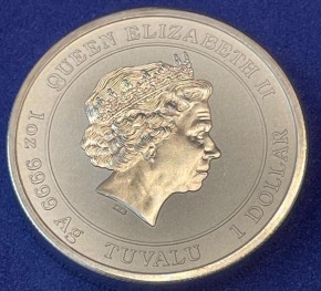 1 oz Silber Perth Mint PIEDFORT Bald Eagle 2022 inkl. American Flag Privy