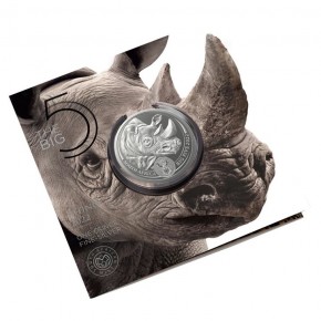 1 oz Silber Rhino / Nashorn 2022 in Blister " Big Five Series II " South African Mint - max 15.000 ( diff.besteuert nach §25a UStG )