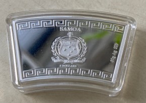 30 Gramm Silber Prooflike Samoa Lunar Hase " Fächer " - zweite Ausgabe in Kapsel - max. Mintage 1.500 ( diff.besteuert nach §25a UStG )