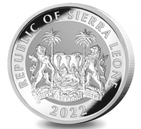 1 oz Silber Sierra Leone " Big Five Lion " Pobjoy Mint - max 5.000 ( diff.besteuert nach §25a UStG )