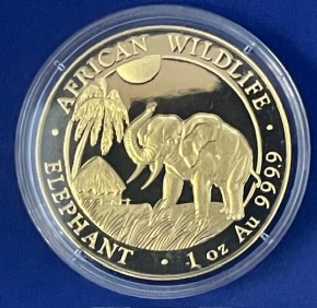 1 oz Gold Somalia Elefant 2017