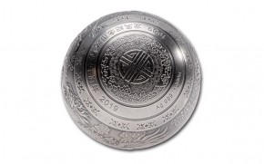 1 Kilogramm Silber 30th Anniversary Dragon and Phoenix Sphere Ball - 999 Silber ( inkl. gesetzl. Mwst )