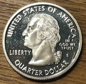 1 US Dollar: 4 X Statehood / ATB Quarters = 0,723 oz Silber fein - 4 Quarters je 5,63 Gramm Silber fein