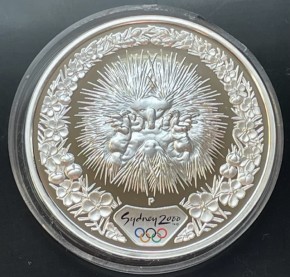 4 X 1 oz Silber Proof Sydney 2000 - 4 verschiedene Motive - Alle Münzen am Rand mit der Inschrift anlässlich Olympiade ( 19% Mwst )