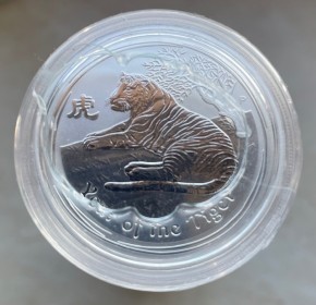 20 X 1/2 oz Silber Perth Mint Australien Lunar II Tiger 2010 ( diff.besteuert nach §25a UStG )
