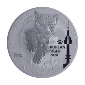 1 oz Silber Korea " Tiger " div. Jahre / gute Qualität - Jahrgang unserer Wahl