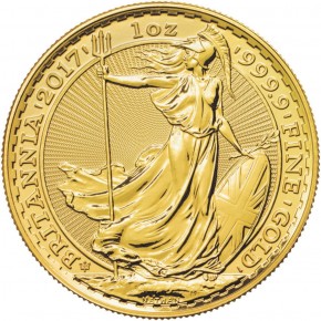 1 oz Gold UK Grossbritannien Britannia 30th Anniversary - Trident  / Dreizack Privy