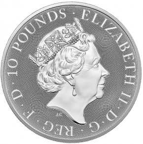 10 oz Silber Royal Mint / United Kingdom " Royal Tudor Beast Yale of Beaufort "