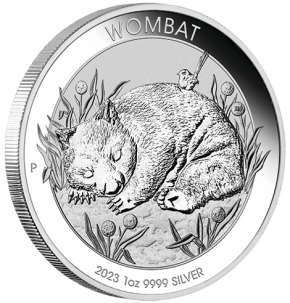 1 oz Silber Perth Mint Wombat 2023 in Kapsel inkl. Memorial Effigy Queen 1952-2022