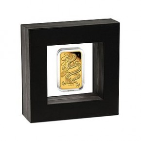 1 oz Gold PROOF Perth Mint Dragon Rectangular 2026 in Kapsel und inkl. Box und COA - max. 188