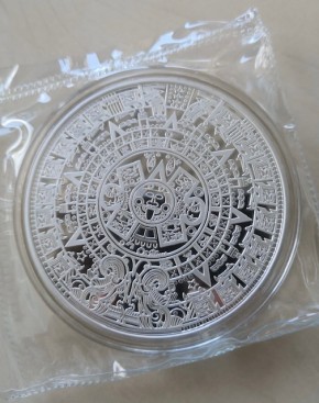 5 oz Silber Prooflike Samoa Aztec Calendar in Kapsel - max 1.000 ( diff.besteuert nach §25a UStG )
