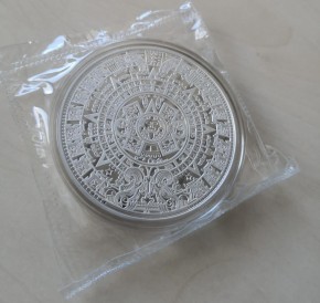 5 oz Silber Prooflike Samoa Aztec Calendar in Kapsel - max 1.000 ( diff.besteuert nach §25a UStG )