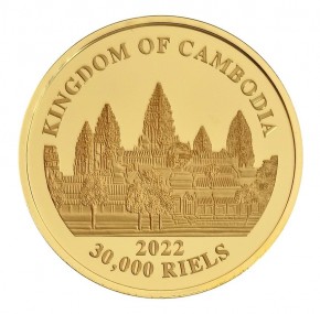 1 oz Gold Kambodscha Tiger 2022 in Kapsel - max. 100 Stk / 1te Ausgabe