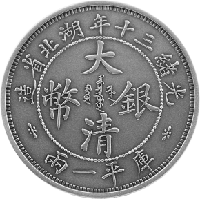 1 oz Silber China Antique Finish Twin Dragon in Kapsel - China's most valuable vintage coins ( inkl. gültiger gesetzl. Mwst ) - max 1000 Stk
