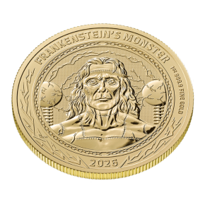 1 oz Gold Royal Mint / United Kingdom " Golthic Horror Frankenstein's Monster "