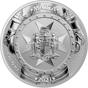 1 oz Silber Malta 5 Euro Knights of the past 2021 ( diff.besteuert nach §25a UStG )