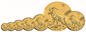 2 oz Gold Perth Mint Lunar 2027 Ziege / Goat in Original-Kapsel Australien / Australia aktuell mit Charles Effigy