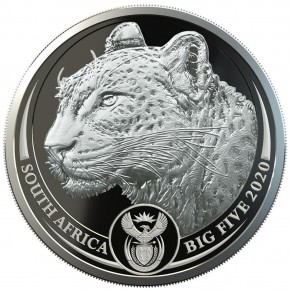 2 X 1 oz Silber Leopard Big Five und Krügerrand Privy Leopard South African Mint / 1te Serie - max 1000 ( diff.besteuert nach §25a UStG )