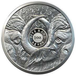 2 X 1 oz Silber Büffel/Buffalo Big Five & Krügerrand Privy Buffalo South African Mint / 1te Serie - max 1000 ( diff.besteuert nach §25a UStG )