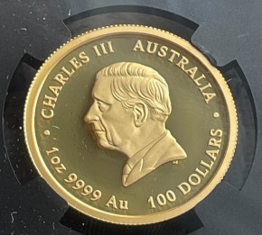 1 oz Gold Perth Mint Australien PF70 Ultra High Relief inkl. Slabholder / COA / BOX - Beth Zaiken Collection - FIRST DAY OF ISSUE