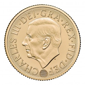 2027 Grossbritannien / UK Full Sovereign - Charles III mit 7,32 Gramm Gold fein in Gelbgold ( Inschrift:  „HONI SOIT QUI MAL Y PENSE )