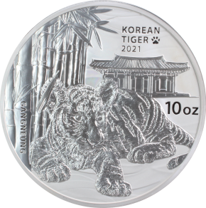 10 oz Silber Korea  Tiger in Kapsel div. Jahre / Lieferung inkl. Original Kapsel / überwiegend 2020